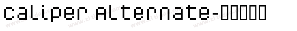 Caliper Alternate字体转换